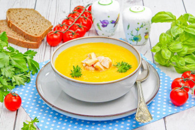 Гороховый суп пюре с копченостями