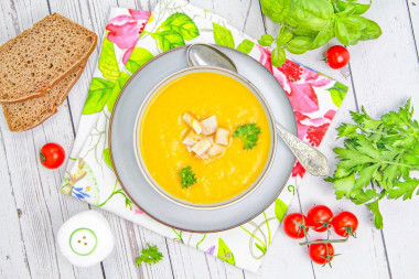 Гороховый суп пюре с копченостями