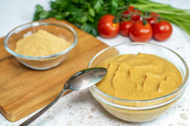 Домашняя горчица из горчичного порошка