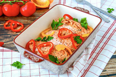 Сочные куриные грудки в духовке