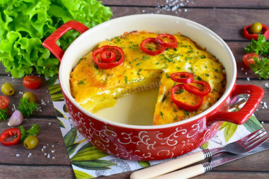 Картошка в сметане с сыром в духовке
