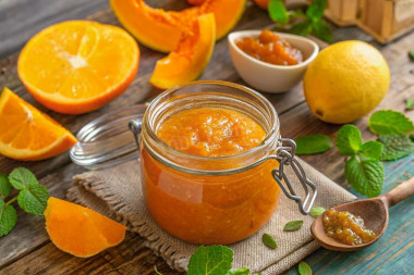 Тыквенный джем с апельсином и лимоном