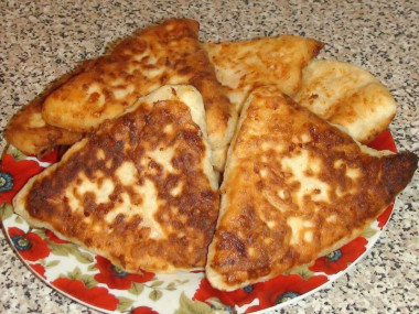 Сырные лепёшки с ветчиной на кефире