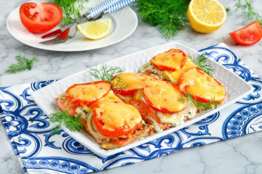 Филе рыбы запеченное в духовке