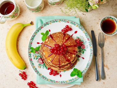 Банановые панкейки