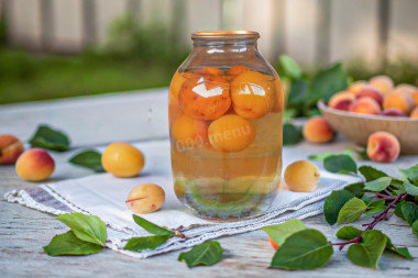 Абрикосовый компот из абрикосов на 3 литровую банку на зиму