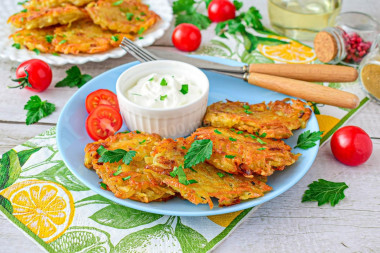 Драники картофельные с луком