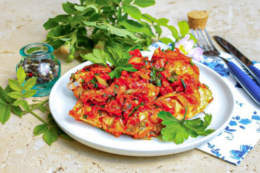 Рыба под маринадом из моркови и лука