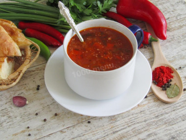 Классический суп харчо из баранины по грузински
