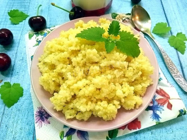 Рассыпчатая каша в мультиварке пшенная