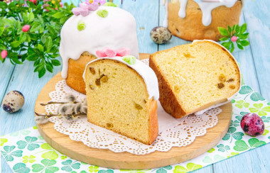 Пасхальный кулич на сметане