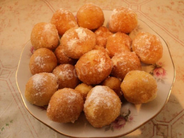 Быстрые пончики на молоке жареные в масле