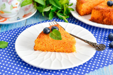 Морковный пирог в духовке простой