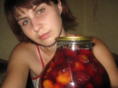 Рецепт - Компот зимний сливовый - Шаг 7 -  Компот из сливы на зиму готов!