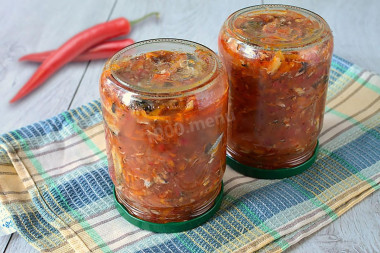 Салат с килькой на зиму