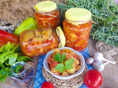 Кабачки морковь перец лук на зиму