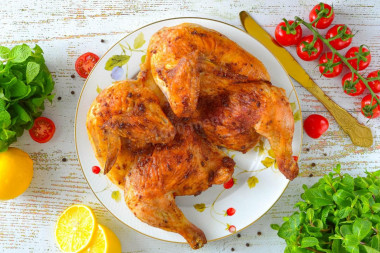 Цыпленок табака в аэрогриле