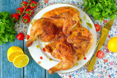 Цыпленок табака в аэрогриле