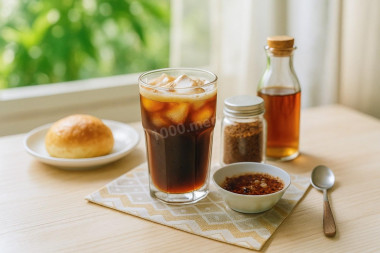 Холодный черный кофе (Iced Coffee) с растворимым кофе