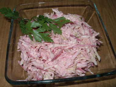 Салат яблоко капуста свекла майонез