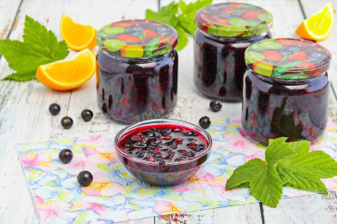 Варенье из черной смородины с апельсином на зиму