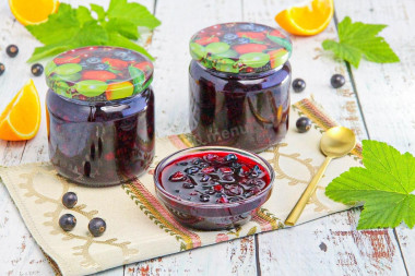 Варенье из черной смородины с апельсином на зиму