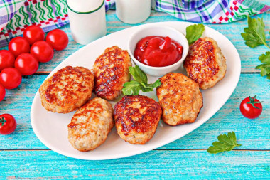 Классические котлеты из свинины