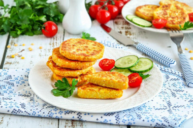 Гороховые котлеты на сковороде
