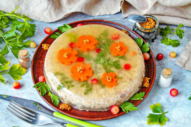 Холодец из свиных ножек с желатином