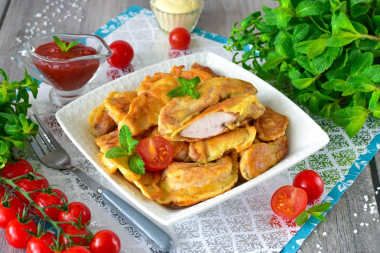 Молоки в кляре на сковороде