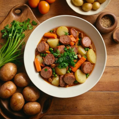 Коддл  ирландское рагу с сосисками и картошкой