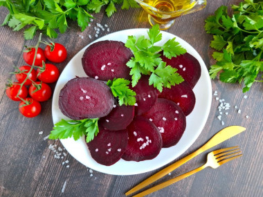 Свёкла в духовке в рукаве