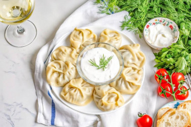 Манты в пароварке на пару