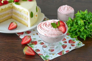 Клубничный крем для торта