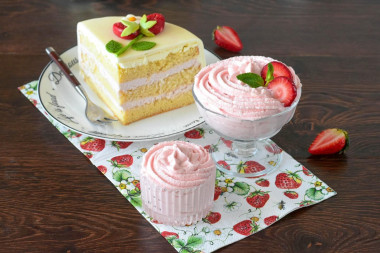 Клубничный крем для торта