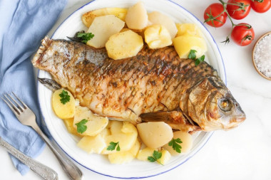 Запеченный карась