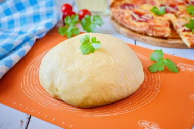 Тесто для пиццы на кефире без дрожжей