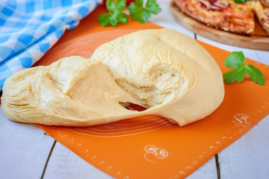 Тесто для пиццы на кефире без дрожжей