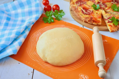 Тесто для пиццы на кефире без дрожжей