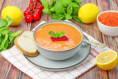 Турецкий суп из красной чечевицы - Мерджимек Чорбасы