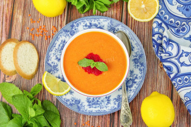 Турецкий суп из красной чечевицы - Мерджимек Чорбасы