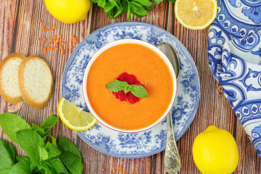 Турецкий суп из красной чечевицы - Мерджимек Чорбасы