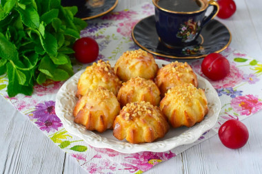 Заварное пирожное Орешек со сгущенкой по ГОСТу