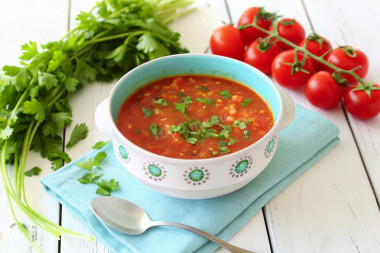 Суп харчо из свинины с рисом классический