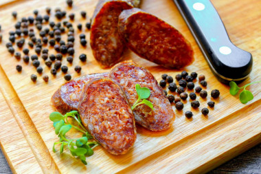 Колбаса чоризо домашняя