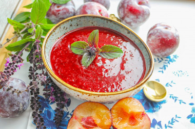 Соус из сливы к мясу на зиму сливовый