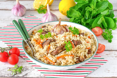 Плов в аэрогриле  ароматный и рассыпчатый, как в казане