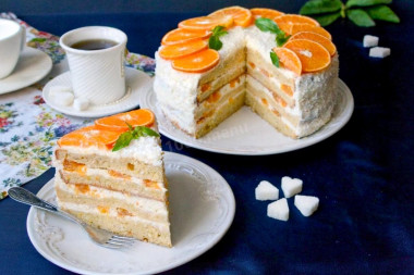 Мандариновый торт
