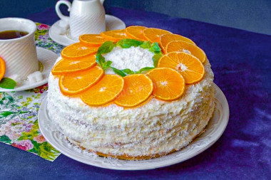 Мандариновый торт