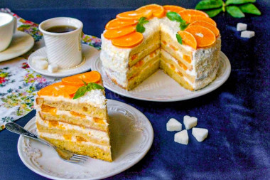 Мандариновый торт